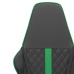 Silla gaming cuero sintético negro y verde