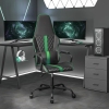 Silla gaming cuero sintético negro y verde