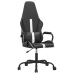 Silla gaming cuero sintético negro y blanco