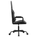 Silla gaming cuero sintético negro y blanco