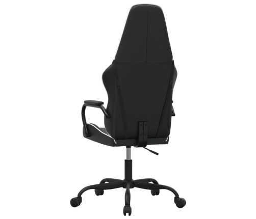 Silla gaming cuero sintético negro y blanco