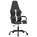 Silla gaming cuero sintético negro y blanco