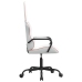 Silla gaming cuero sintético blanco y rosa