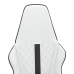 Silla gaming cuero sintético blanco y negro