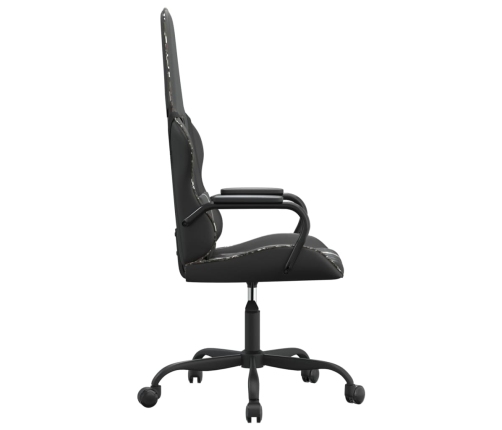 Silla gaming cuero sintético negro y camuflaje