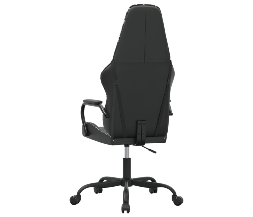 Silla gaming cuero sintético negro y camuflaje