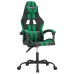 Silla gaming cuero sintético negro y verde