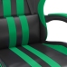 Silla gaming cuero sintético negro y verde