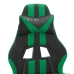 Silla gaming cuero sintético negro y verde