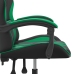 Silla gaming cuero sintético negro y verde