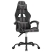 Silla gaming cuero sintético negro y gris