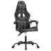 Silla gaming cuero sintético negro y gris