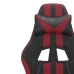 Silla gaming cuero sintético negro y rojo vino tinto