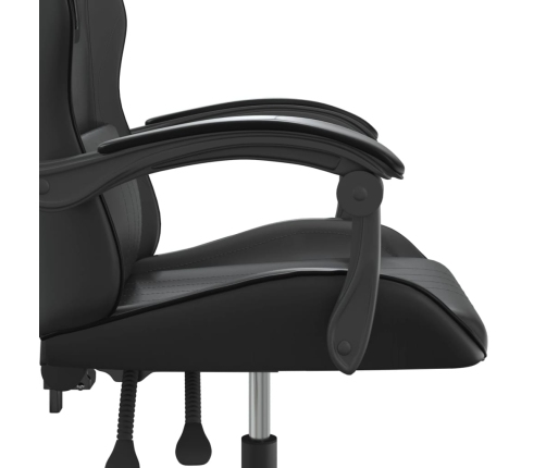 Silla gaming cuero sintético negro