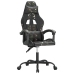 Silla gaming cuero sintético negro y camuflaje