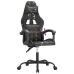 Silla gaming cuero sintético negro y camuflaje