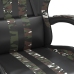 Silla gaming cuero sintético negro y camuflaje