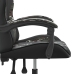 Silla gaming cuero sintético negro y camuflaje