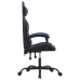 Silla gaming cuero sintético negro y azul