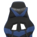 Silla gaming cuero sintético negro y azul