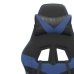 Silla gaming cuero sintético negro y azul