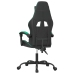 Silla gaming cuero sintético negro y verde