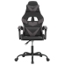 Silla gaming cuero sintético negro y gris