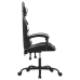 Silla gaming cuero sintético negro y blanco