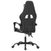 Silla gaming cuero sintético negro y blanco