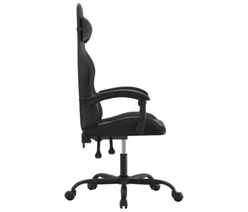 Silla gaming cuero sintético negro