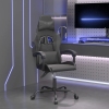 Silla gaming cuero sintético negro