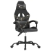 Silla gaming cuero sintético negro y camuflaje