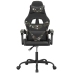 Silla gaming cuero sintético negro y camuflaje