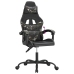 Silla gaming cuero sintético negro y camuflaje