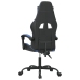 Silla gaming cuero sintético negro y azul