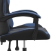 Silla gaming cuero sintético negro y azul