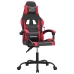 Silla gaming cuero sintético negro y rojo