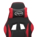 Silla gaming cuero sintético negro y rojo