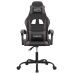 Silla gaming cuero sintético negro y gris