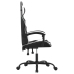 Silla gaming cuero sintético negro y blanco