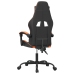 Silla gaming cuero sintético negro y naranja