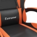 Silla gaming cuero sintético negro y naranja