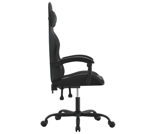 Silla gaming cuero sintético negro