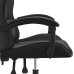 Silla gaming cuero sintético negro