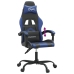 Silla gaming cuero sintético negro y azul