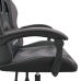 Silla gaming cuero sintético negro y gris