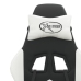 Silla gaming cuero sintético negro y blanco