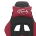 Silla gaming cuero sintético negro y rojo vino tinto