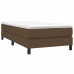 Estructura de cama sin colchón tela marrón oscuro 80x200 cm