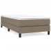 Estructura de cama sin colchón tela gris taupe 80x200 cm